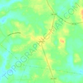 Necaise topographic map, elevation, terrain