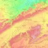 Panna topographic map, elevation, terrain