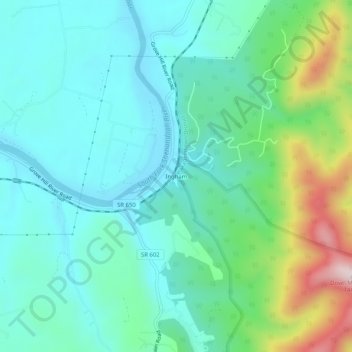 Ingham topographic map, elevation, terrain