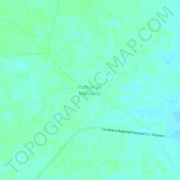 Palmar de Morrones topographic map, elevation, terrain