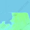 Alamo Beach topographic map, elevation, terrain