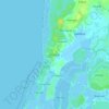 Kintai topographic map, elevation, terrain