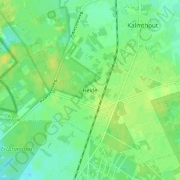 Heide topographic map, elevation, terrain