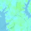 Cardinal topographic map, elevation, terrain