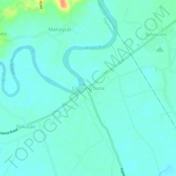 Crossing Luna topographic map, elevation, terrain
