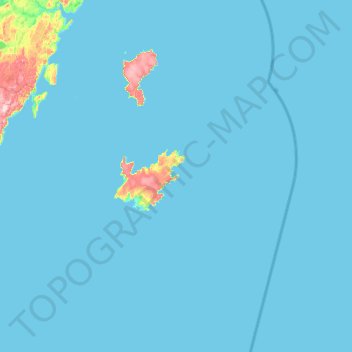 Bell Island topographic map, elevation, terrain