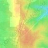 Highland topographic map, elevation, terrain