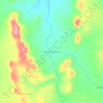 Dheri Jebiye topographic map, elevation, terrain