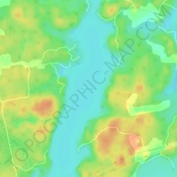 Buck Bay topographic map, elevation, terrain