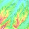 Sariano topographic map, elevation, terrain
