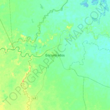 Encontrados topographic map, elevation, terrain