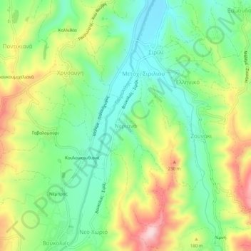 Neriana topographic map, elevation, terrain