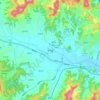 Judeok-eup topographic map, elevation, terrain