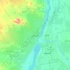 Omdurman topographic map, elevation, terrain