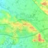 Ikast topographic map, elevation, terrain