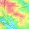 Hartshead topographic map, elevation, terrain