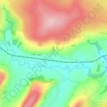 Houlsyke topographic map, elevation, terrain