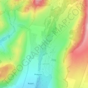 Teplice topographic map, elevation, terrain