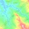 Lunjen topographic map, elevation, terrain