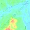 Gates topographic map, elevation, terrain