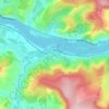 Itapina topographic map, elevation, terrain