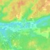 Le Bourg topographic map, elevation, terrain