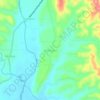 Malengen topographic map, elevation, terrain