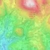 Yangmingshan topographic map, elevation, terrain