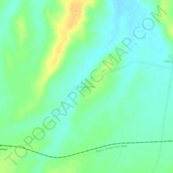 Karakurtlu topographic map, elevation, terrain