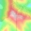 Pajarito Mountain topographic map, elevation, terrain