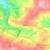 Shelley topographic map, elevation, terrain