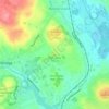 Bad Lands topographic map, elevation, terrain