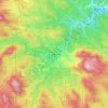 Evergreen topographic map, elevation, terrain