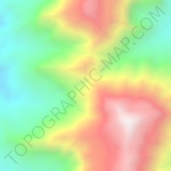 Yemit topographic map, elevation, terrain