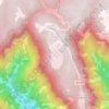 North Rim topographic map, elevation, terrain