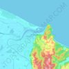Whakatāne topographic map, elevation, terrain