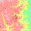 Cuito topographic map, elevation, terrain