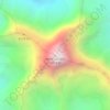 Ama Dablam topographic map, elevation, terrain