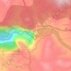 Jog Falls topographic map, elevation, terrain