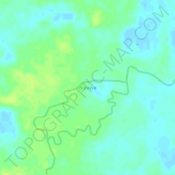 Botawa topographic map, elevation, terrain
