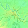 Karimganj topographic map, elevation, terrain