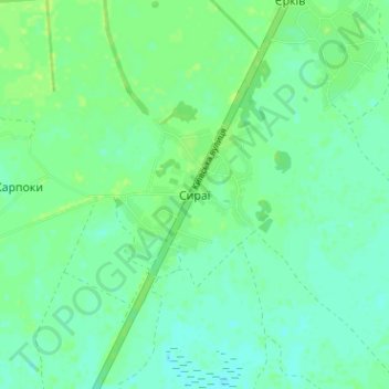 Syrai topographic map, elevation, terrain