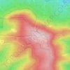 Kékes topographic map, elevation, terrain