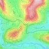 Bwlch topographic map, elevation, terrain
