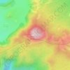 Mount Manenguba topographic map, elevation, terrain
