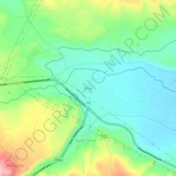 Solak topographic map, elevation, terrain