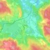 Virserum topographic map, elevation, terrain