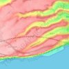 Church Hougham topographic map, elevation, terrain