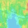Hovmantorp topographic map, elevation, terrain