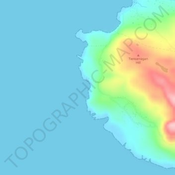 Crohy Head Sea Arch topographic map, elevation, terrain